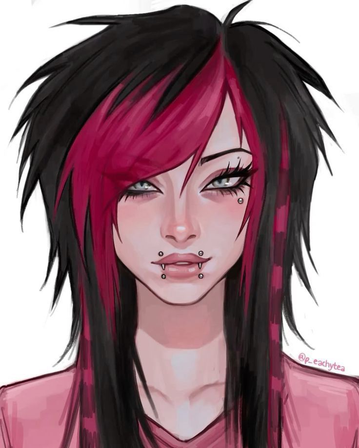 Pinterest Scene Hair Emo Hair Blue Hair