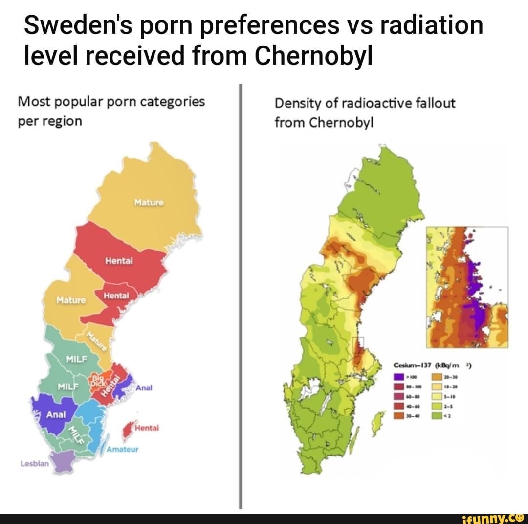 Sweden Amp 39 S Porn Preferences Vs Radiation Level Received From Chernobyl Sweden Amp 39 S Porn Preferences Vs Radiation Level Received From Chernobyl
